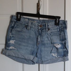 Madewell Denim Distressed Shorts - Lighter Wash